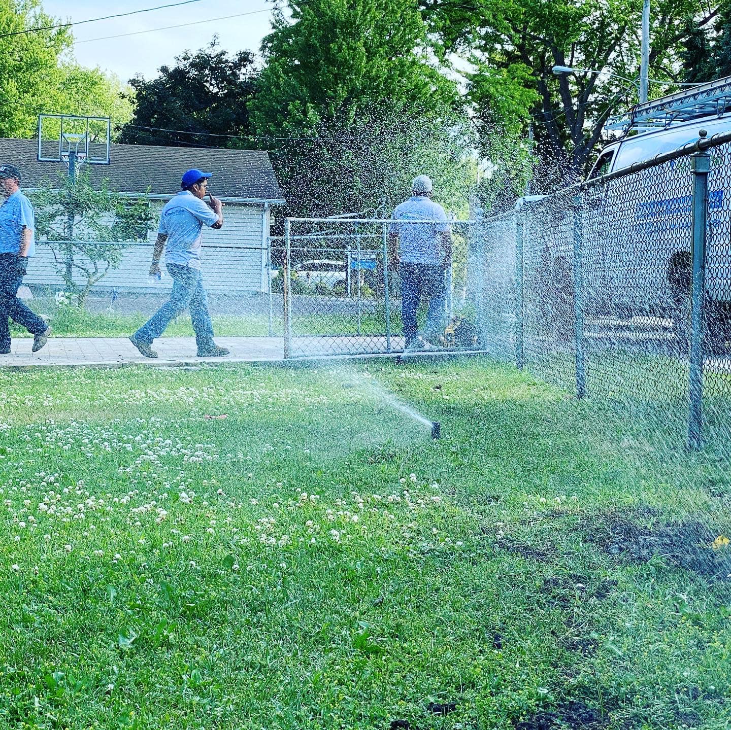 Front yard irrigation