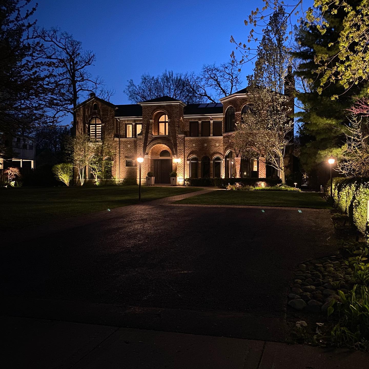 Other Front of house with lighting (night)